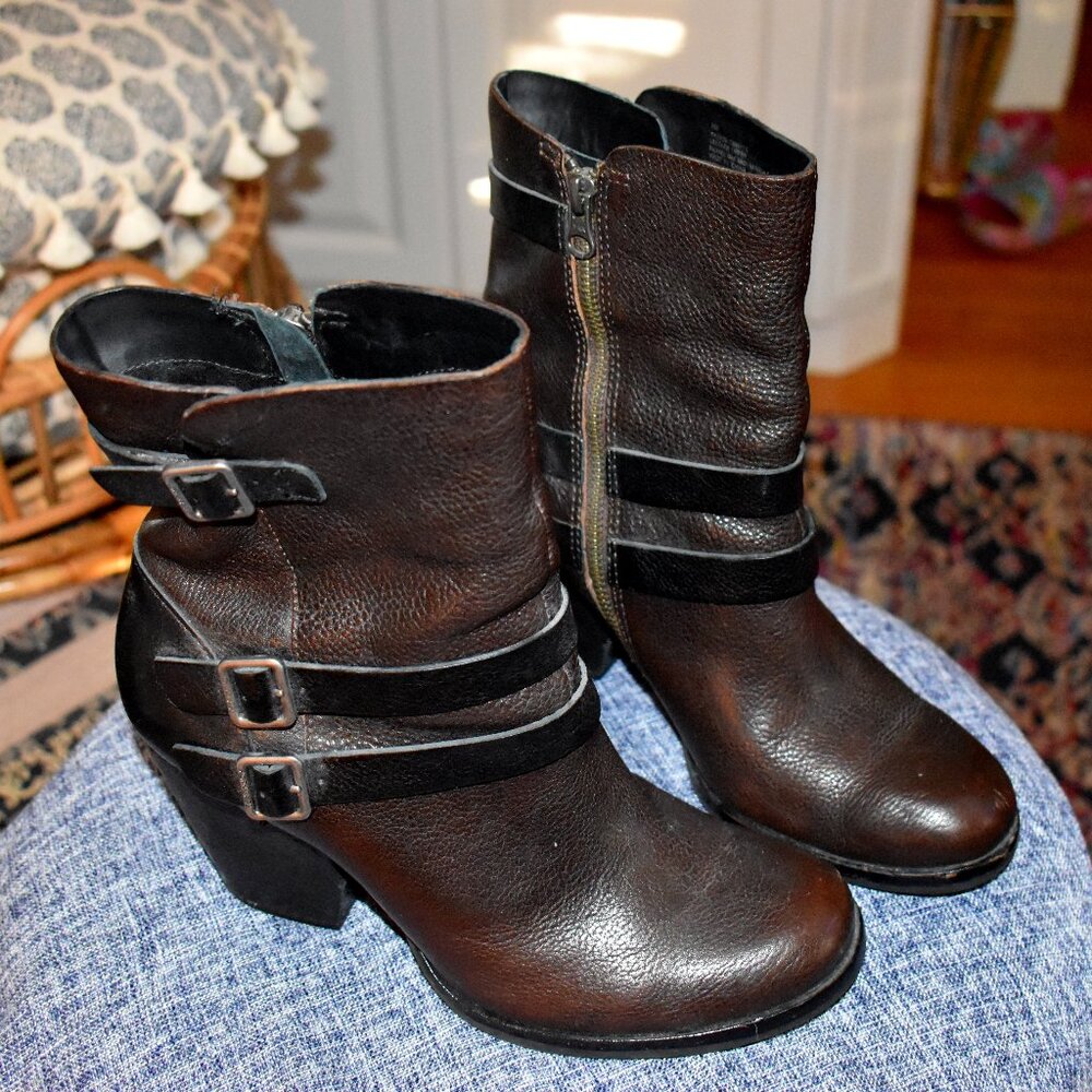 Kork-Ease Boots Brown Leather 7.5 US